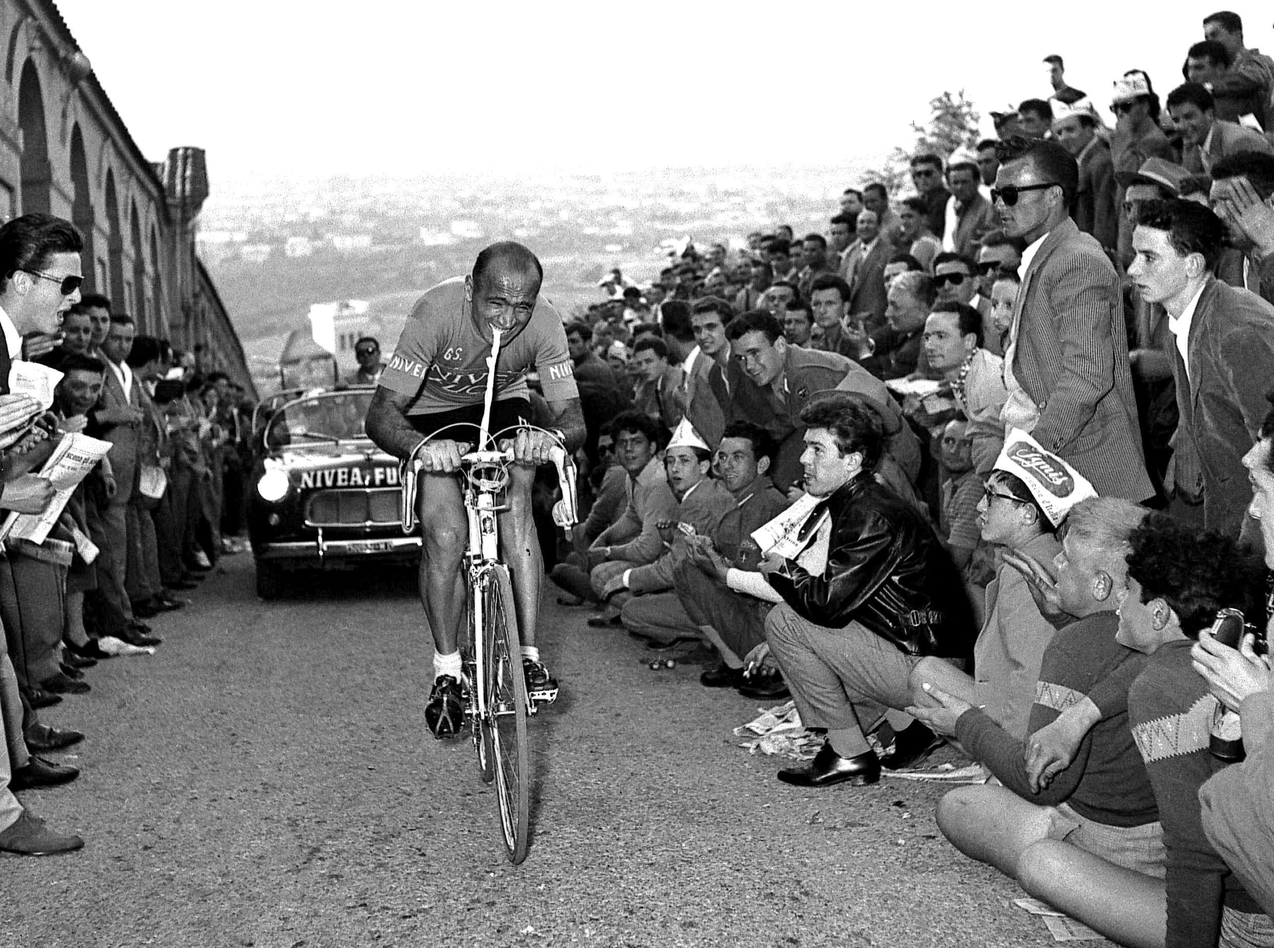 Florenzo racing his Masi bicycle