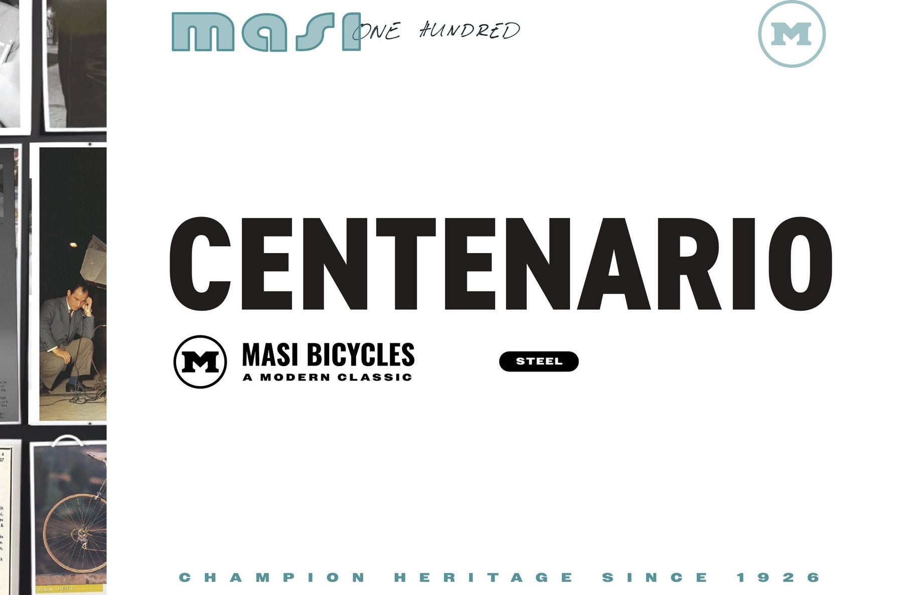 Centenario, key visual, one hundred years of Masi
